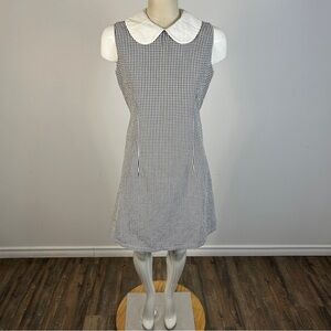 Vintage Liza Collection Monochrome Gingham Dress 4-6